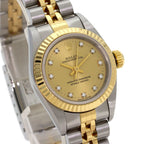 Rolex Oyster Perpetual Diamond Watch SS Yellow Gold 18k — view 4