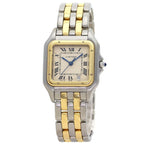 Cartier Panthere MM 2 Row Watch SS Yellow Gold 18k Boys