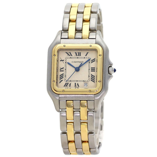 Cartier Panthere MM 2 Row Watch SS Yellow Gold 18k Boys