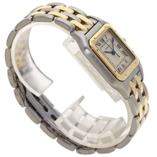 Cartier Panthere MM 2 Row Watch SS Yellow Gold 18k Boys — view 2