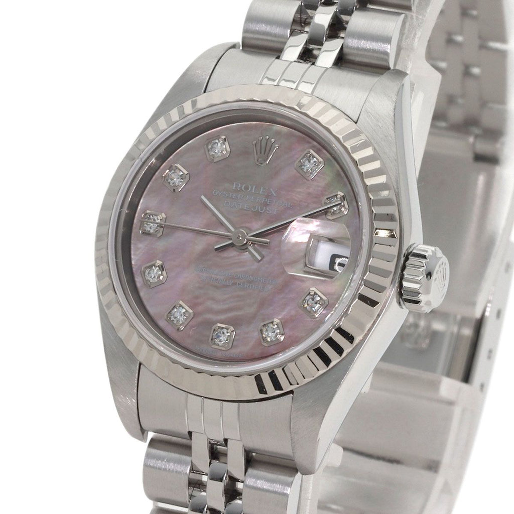 Rolex Datejust Diamond Watch SS 18k White Gold — view 3