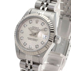 Rolex Datejust Diamond Watch SS 18k White Gold — view 3