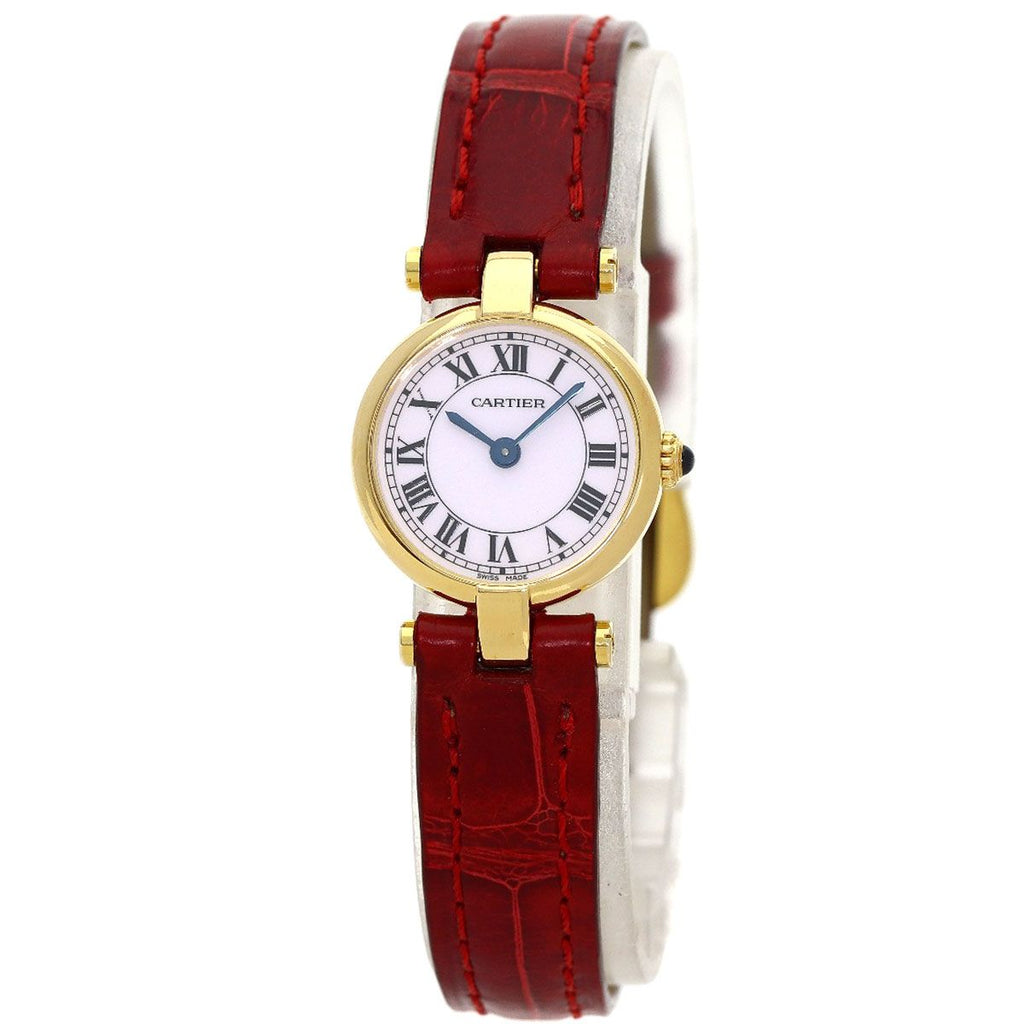 Cartier Must Have Watch 18k Yellow Gold Leather