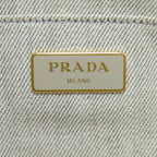 Prada Canapa Mini 2-Way Handbag Denim — view 6