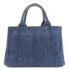 Prada Canapa Mini 2-Way Handbag Denim — view 2