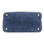 Prada Canapa Mini 2-Way Handbag Denim — view 4