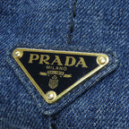 Prada Canapa Mini 2-Way Handbag Denim — view 9