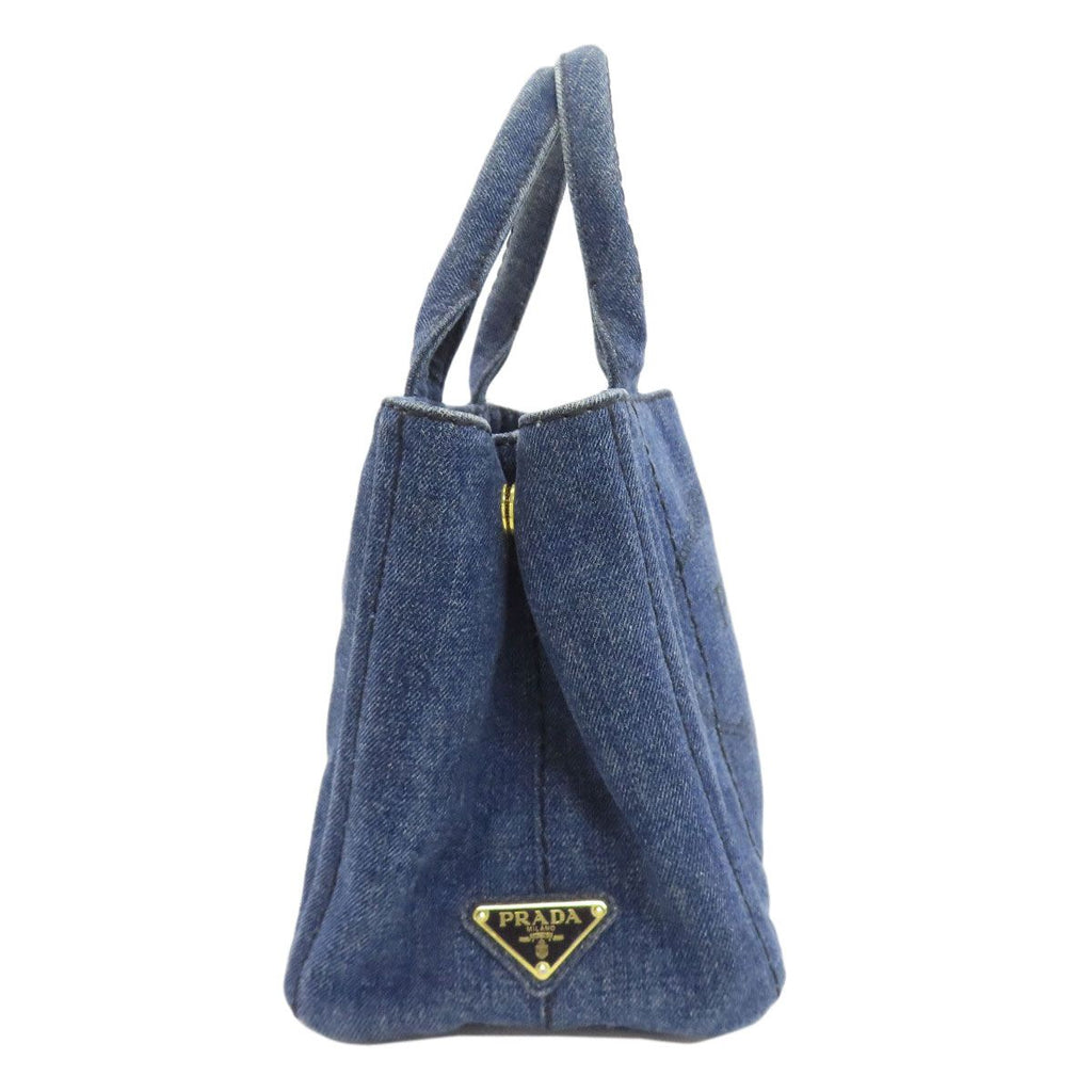 Prada Canapa Mini 2-Way Handbag Denim — view 3