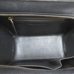 Celine Luggage Micro Handbag Leather Canvas — view 5