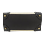 Celine Luggage Micro Handbag Leather Canvas — view 4