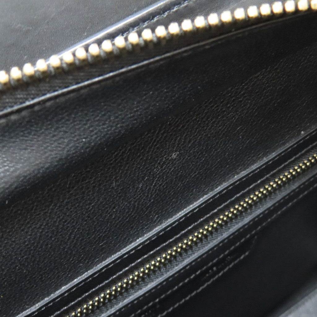 Celine Luggage Micro Handbag Leather Canvas — view 8