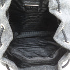Prada Logo Backpack Wool — view 5