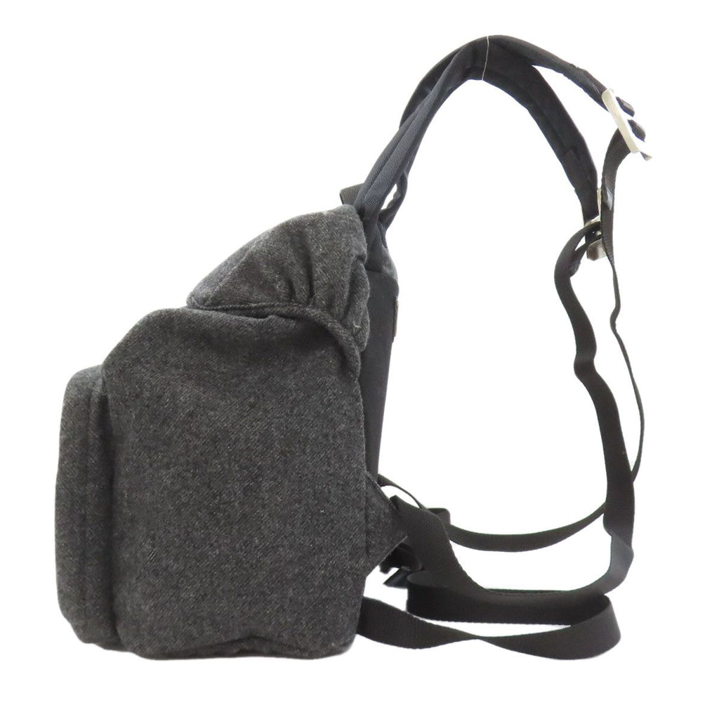 Prada Logo Backpack Wool — view 3
