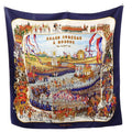 Hermes Carre 90 Grand Cortege A' Moscou Moscow March Scarf Silk Navy Multicolor