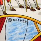 Hermes Carre 90 Grand Cortege A' Moscou Moscow March Scarf Silk Navy Multicolor — view 9