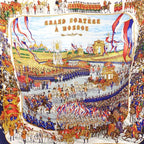 Hermes Carre 90 Grand Cortege A' Moscou Moscow March Scarf Silk Navy Multicolor — view 6