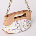 Louis Vuitton Monogram Multicolor Judy PM Takashi Murakami Handbag White — view 3