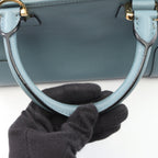 Loewe Handbag Amazona 28 2-Way Blue Gray Leather — view 6