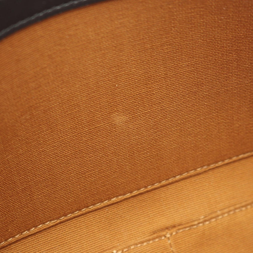 Celine Shoulder Bag Triomphe Black Canvas Leather — view 5