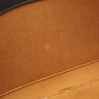 Celine Shoulder Bag Triomphe Black Canvas Leather — view 5