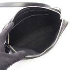 Celine Shoulder Bag Triomphe Black Canvas Leather — view 3