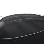 Celine Shoulder Bag Triomphe Black Canvas Leather — view 5