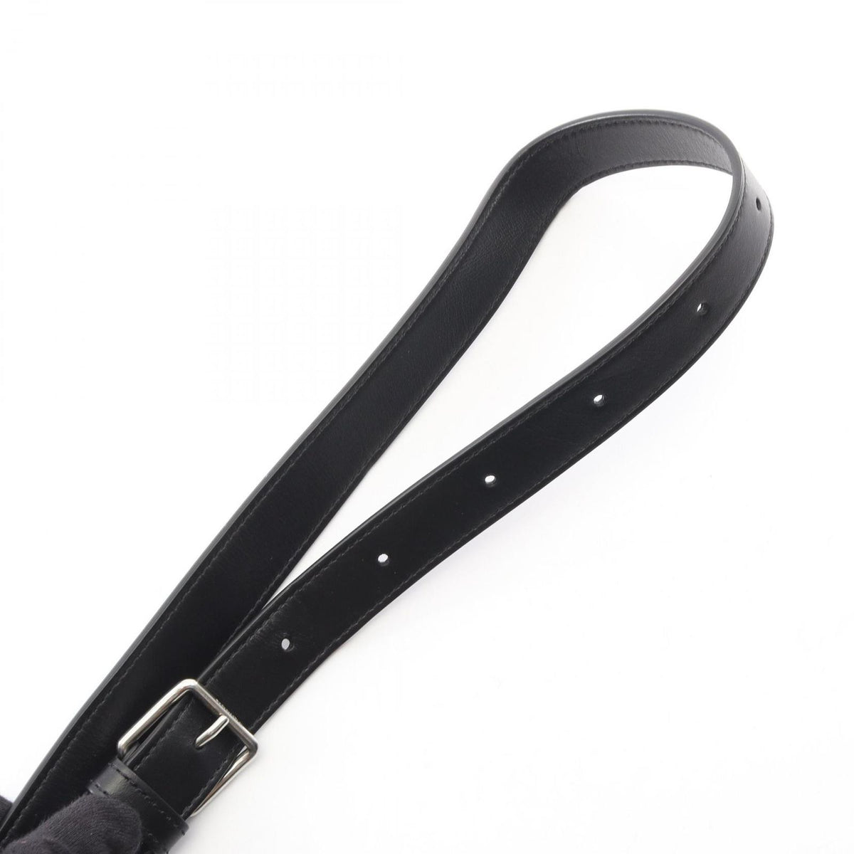 Celine Shoulder Bag Triomphe Black Canvas Leather — view 7