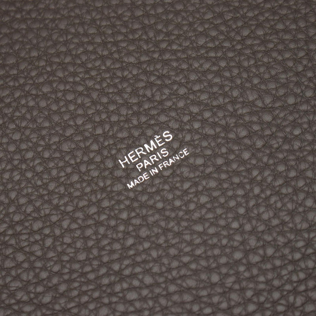 Hermes Handbag Picotin Lock MM Etain Leather — view 4