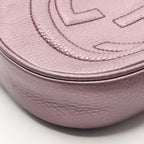 Gucci Shoulder Bag Soho Tassel Metallic Purple Leather Mini Chain — view 5