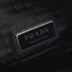 Prada Shoulder Bag Saffiano Travel Black Leather Triangle Logo — view 4