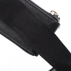 Prada Shoulder Bag Saffiano Travel Black Leather Triangle Logo — view 6