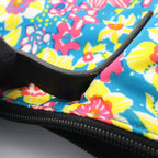 Prada Tote Tessutat Floral 2-Way Multi Nylon Saffiano Leather Triangle Logo — view 7