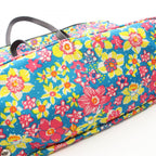 Prada Tote Tessutat Floral 2-Way Multi Nylon Saffiano Leather Triangle Logo — view 9