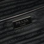 Prada Tote Tessutat Floral 2-Way Multi Nylon Saffiano Leather Triangle Logo — view 4