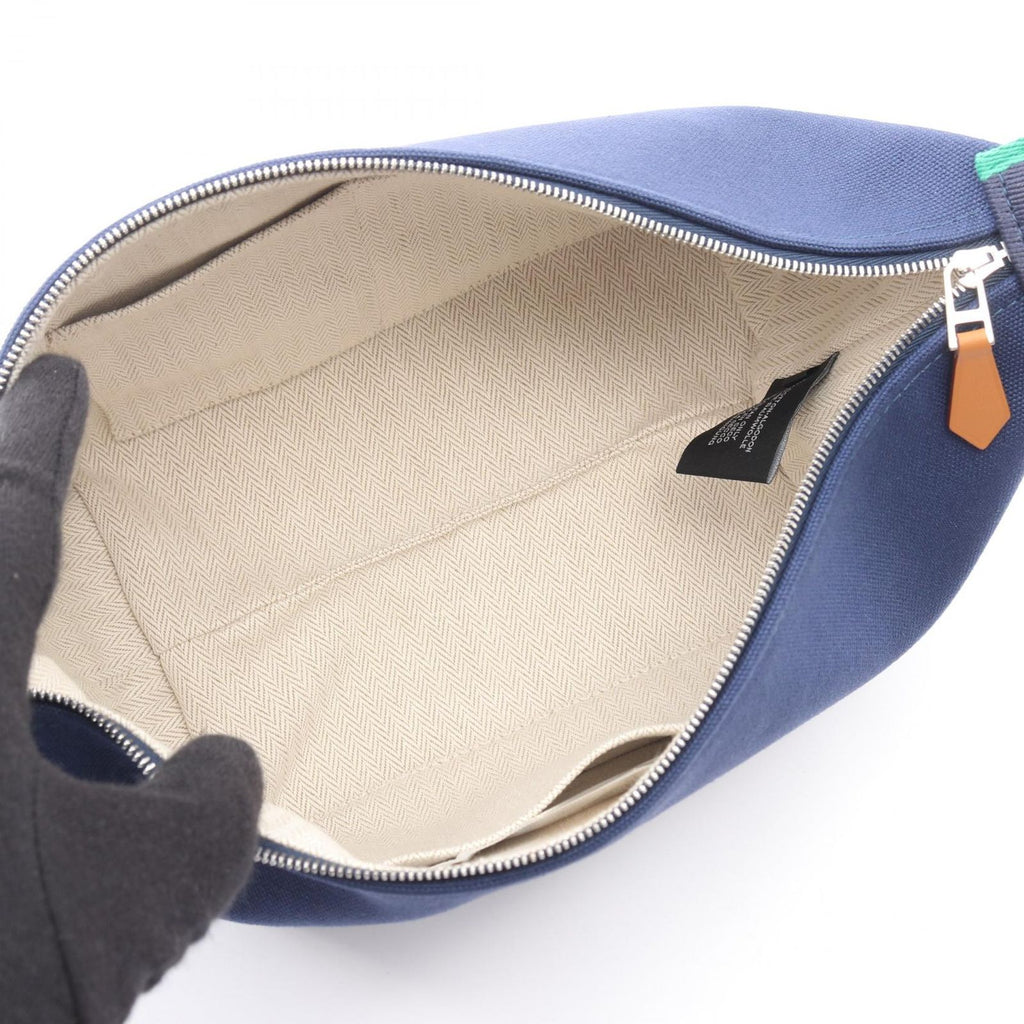 Hermes Handbag Brid-a-brac PM Blue Marine Canvas Bride-a-Brac — view 3