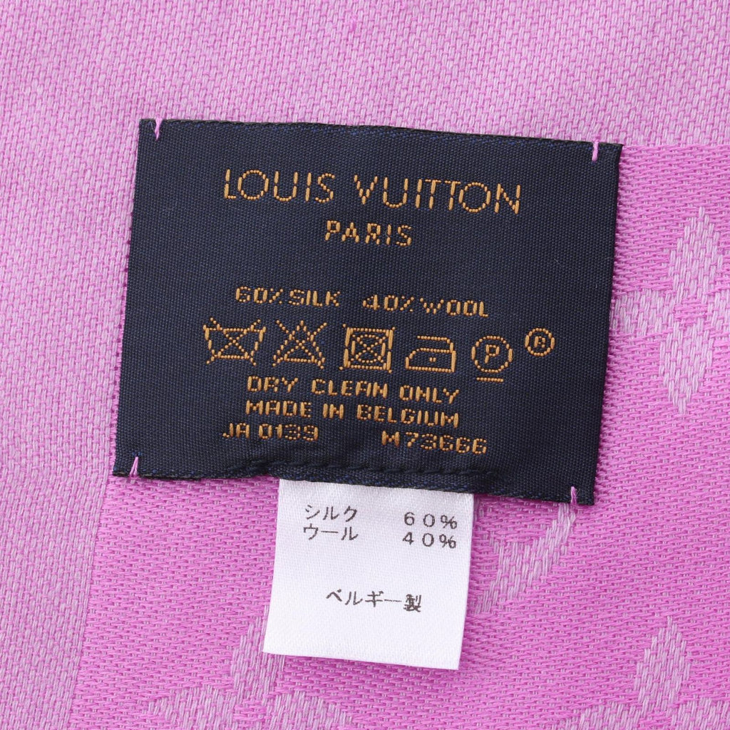 Louis Vuitton Shawl Monogram Silk Wool Scarf — view 2