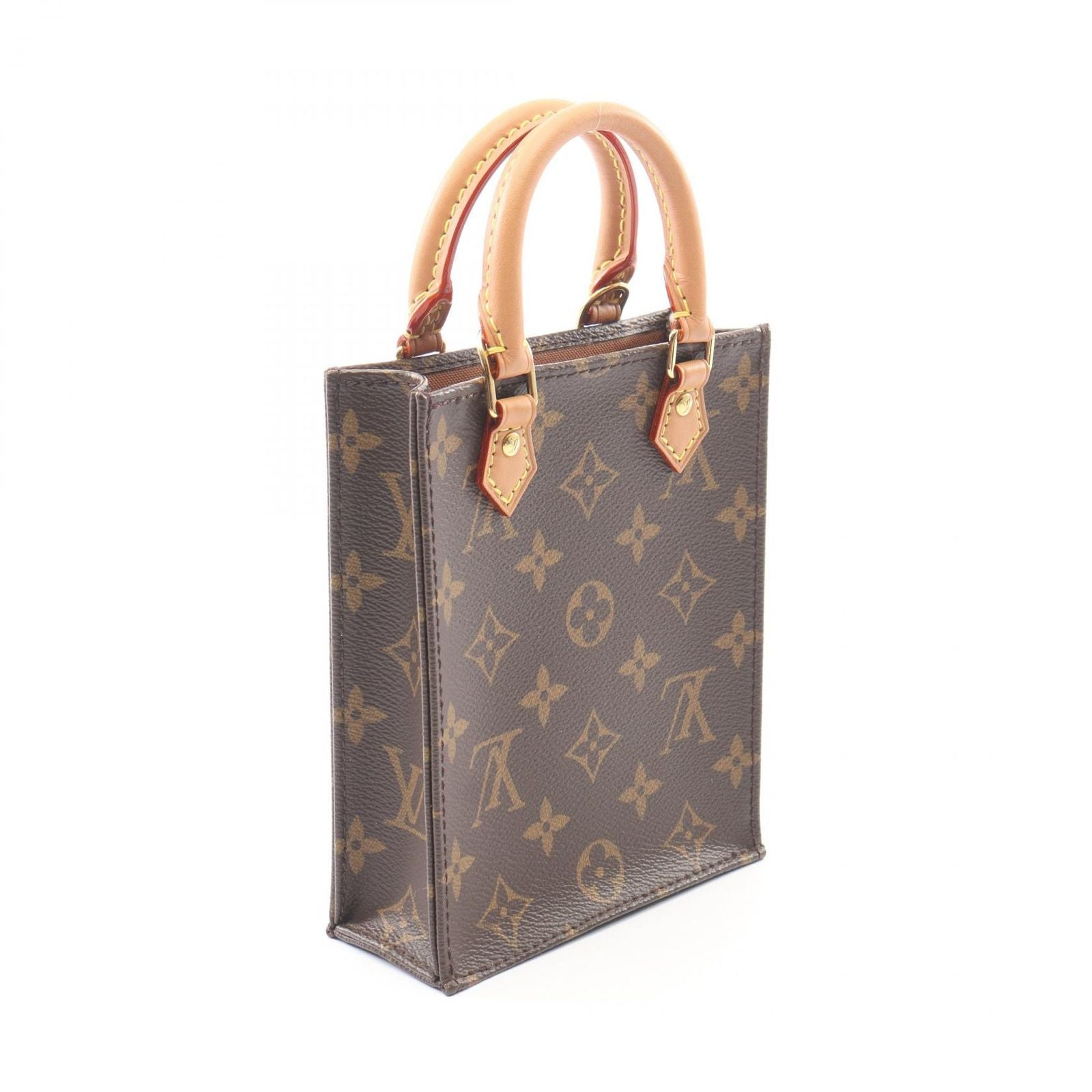Louis Vuitton Handbag Petite Sac Plat 2-Way Canvas Leather — view 2