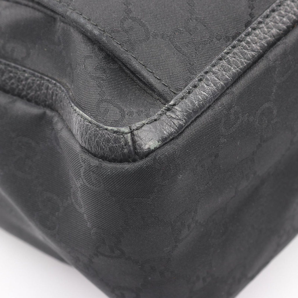 Gucci Tote Abbey GG Pattern Black Nylon Leather — view 5