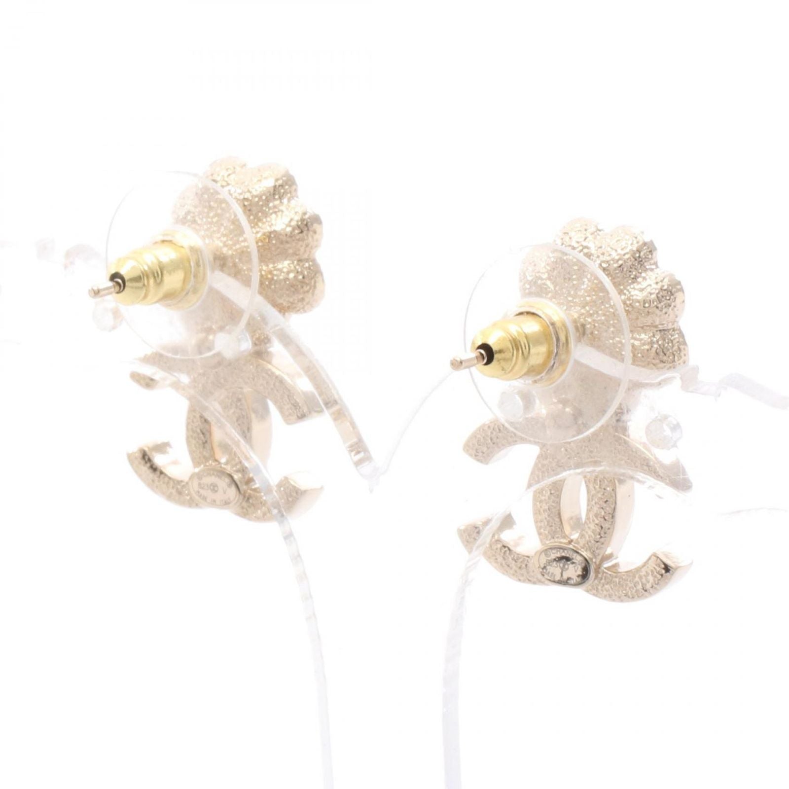 Chanel Earrings CC Logo Flower — view 2