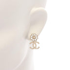 Chanel Earrings CC Logo Flower — view 4