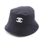 Chanel CC Logo Reversible Bucket Hat BK