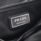 Prada Shoulder Bag Explora Re-Nylon Black Nylon Saffiano Leather — view 4