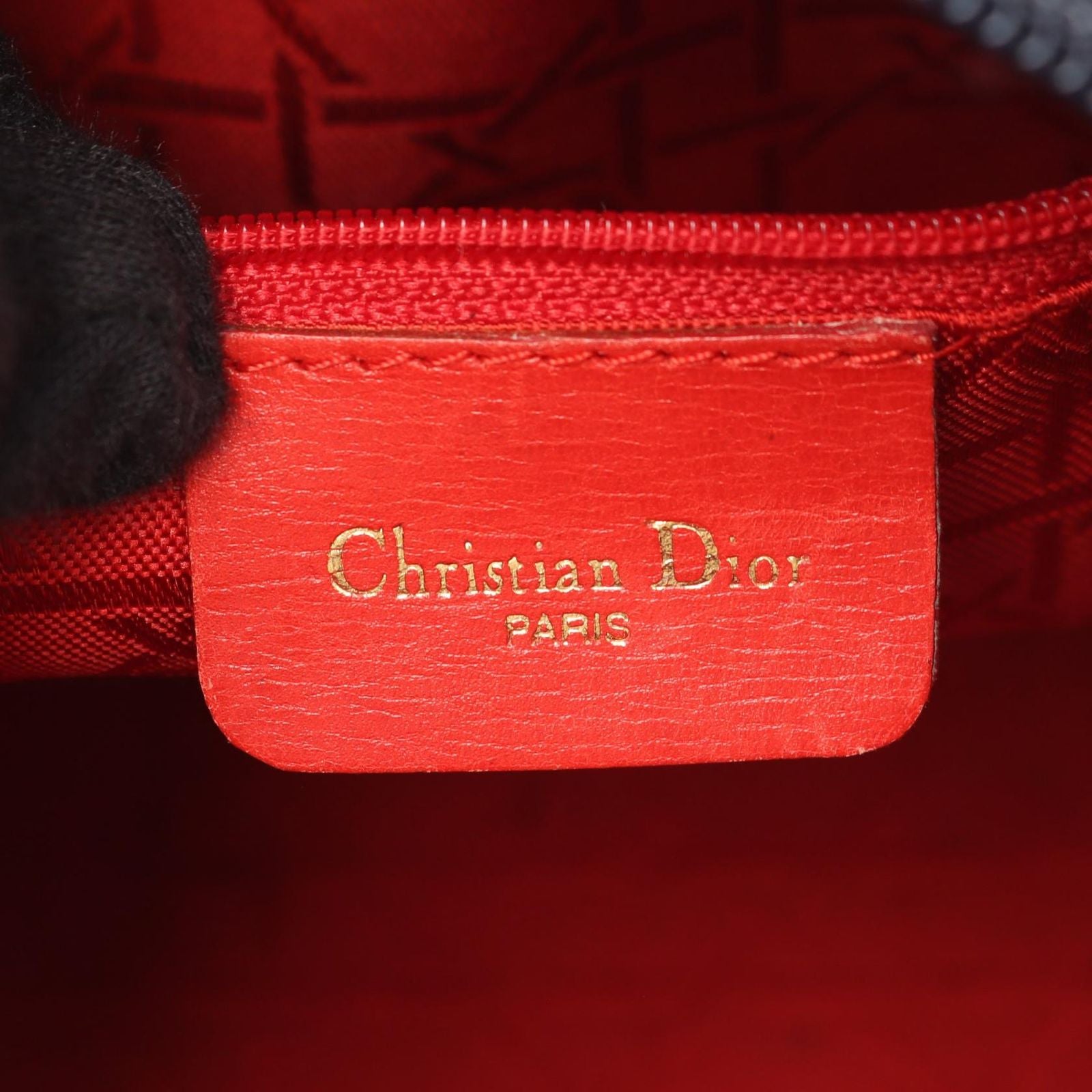 Dior Handbag Lady Cannage 2-Way Black Nylon Patent Tote — view 4