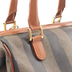 Fendi Handbag Pecan Brown Canvas Leather — view 6