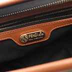 Fendi Handbag Pecan Brown Canvas Leather — view 4