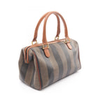 Fendi Handbag Pecan Brown Canvas Leather — view 2