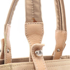 Chanel Tote Paris Biarritz PM Gold Canvas Leather PM — view 7