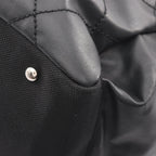 Chanel Tote Paris Biarritz MM Black Leather Canvas — view 7