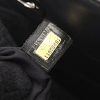 Chanel Tote Paris Biarritz MM Black Leather Canvas — view 5
