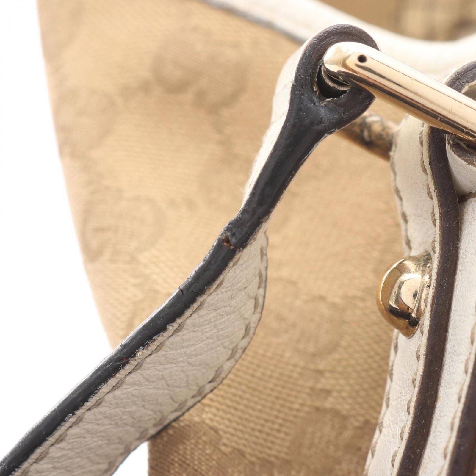 Gucci Tote GG Canvas Sherry Line Beige White — view 5